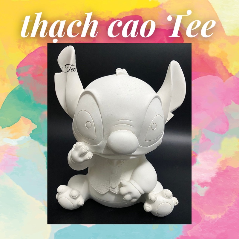 Tượng thạch cao Stitch tô màu size XXL cao cấp ( kèm màu và cọ )