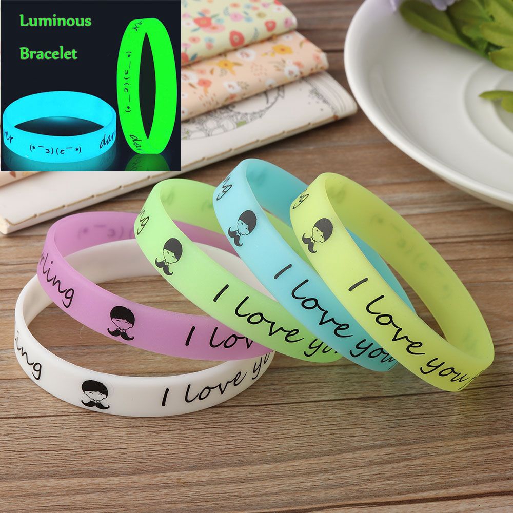 Set 1 / 5 / 10 vòng đeo tay dạ quang sáng tạo