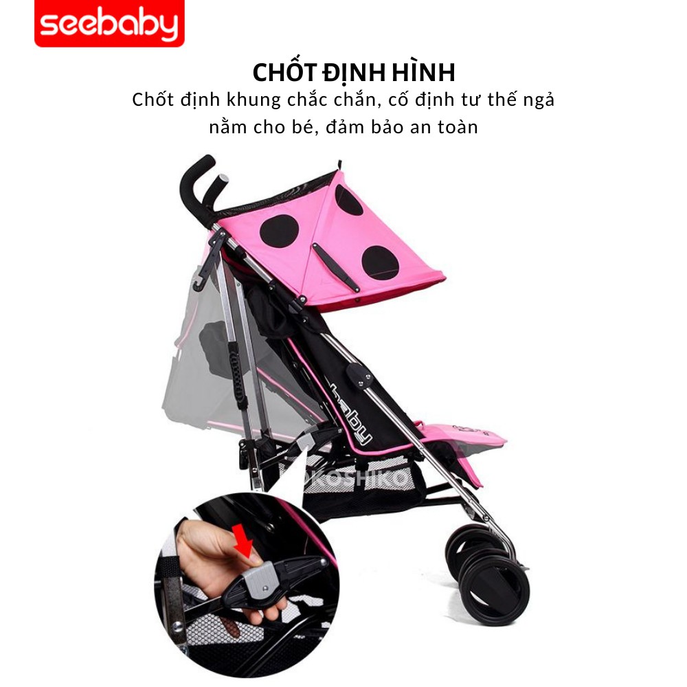 Xe đẩy Seebaby Cánh Cam S03A