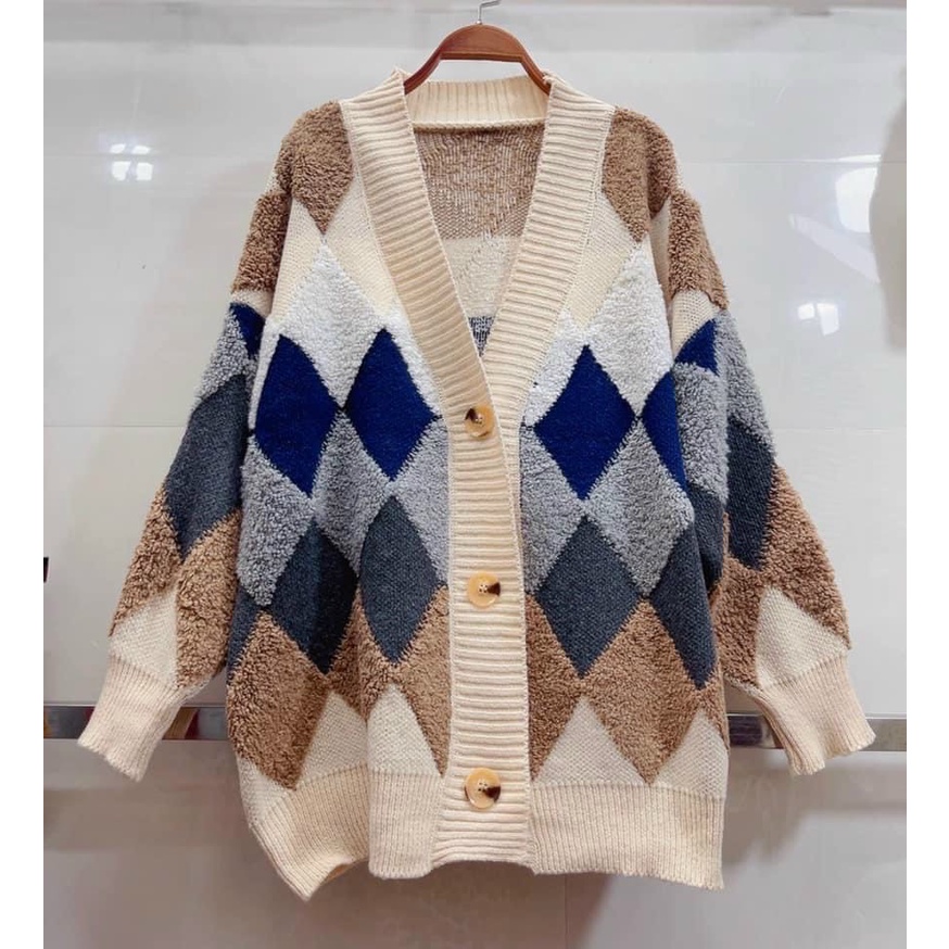 [ÁO CHOÀNG] Áo khoác len Cadigan lông thỏ phong cách Hàn Quốc freesize cho nữ | BigBuy360 - bigbuy360.vn
