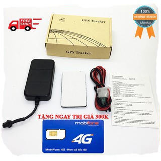 [TẶNG SIM 4G] Định vị GPS ô tô xe máy KW100 (new) không mất phí gia hạn hàng năm, có chức năng khoang vùng và báo động