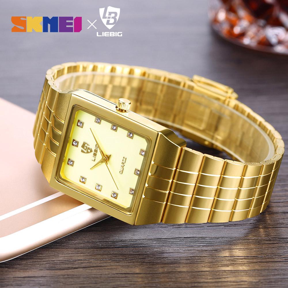 SKMEI 8808 Fashion Simple Quartz Stainless Steel Waterproof  watch for women