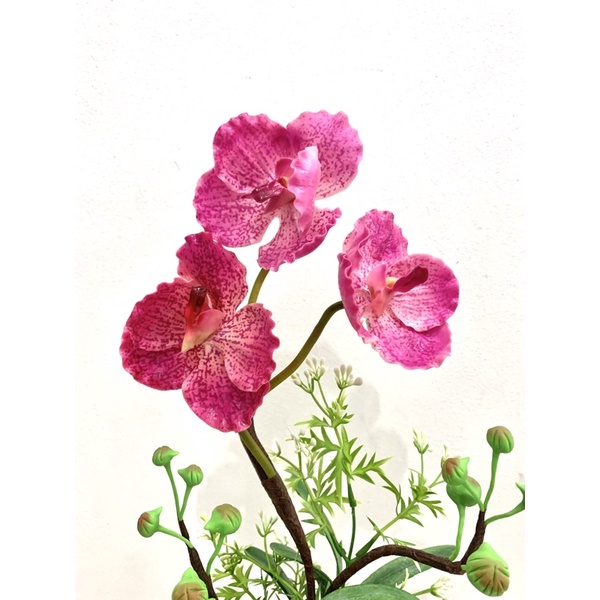 [Hàng Thái] Hoa nhựa cao cấp -Dòng Hoa Lan cao 40-45cm
