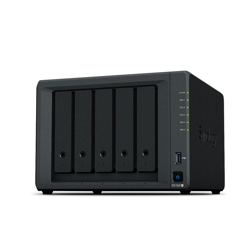 Thiết bị lưu trữ mạng NAS Synology DS1520+ - Hàng chính hãng