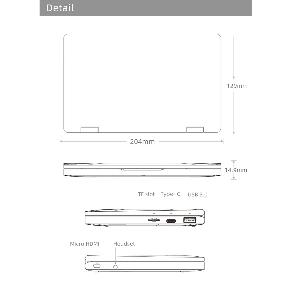 Laptop Mini Netbook One Mix 3S | WebRaoVat - webraovat.net.vn