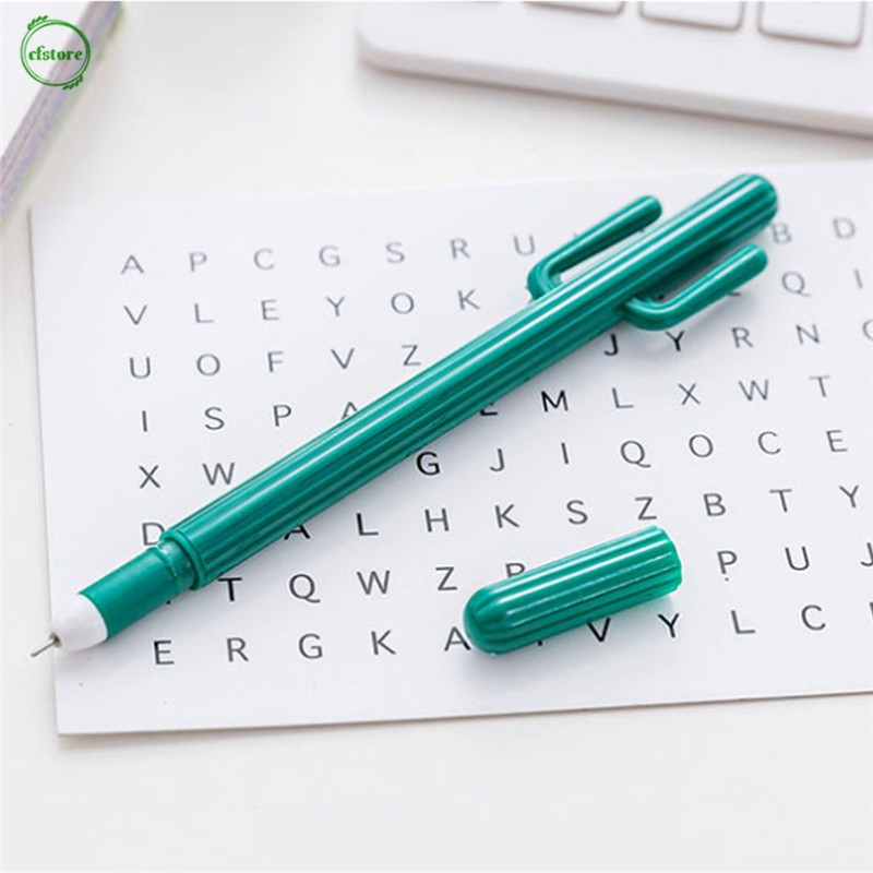 Bút mực gel ngòi 0.5mm thiết kế hình cây xương rồng đáng yêu