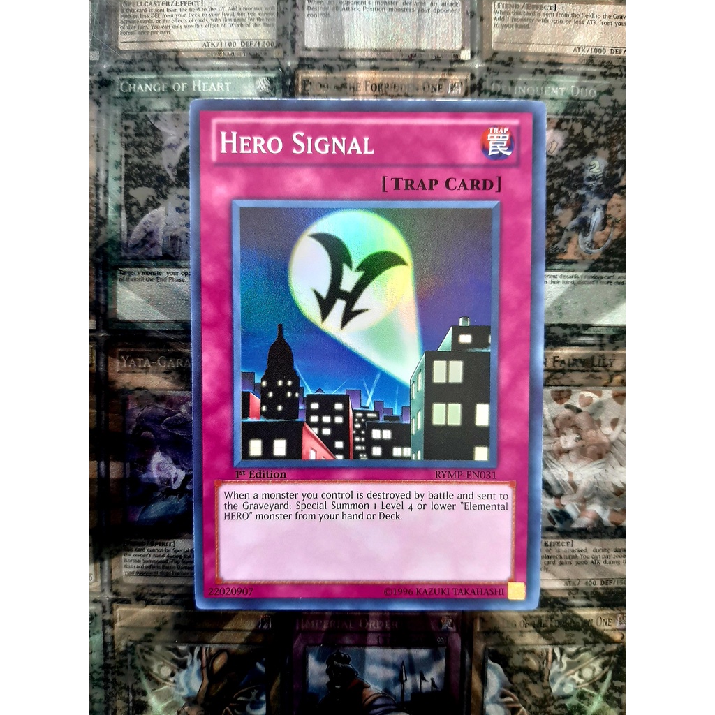 [ ĐẬU PHỘNG ] THẺ BÀI YUGIOH - TRAP Hero Signal - RYMP-EN031 - Super Rare 1st Edition