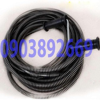 Dây thông tắc cống lò xo dùng tay quay - dài 10m