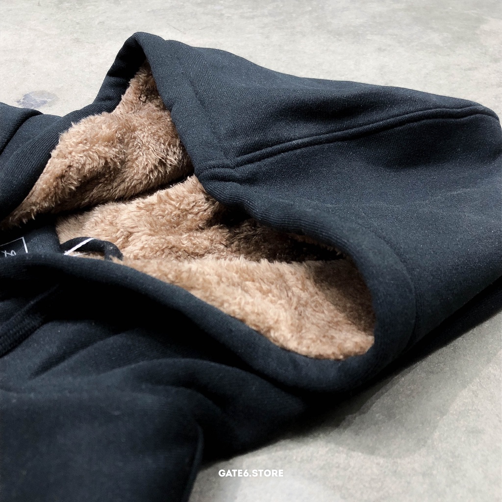 Áo Khoác Nỉ Nam BT có mũ, hoodie kéo khóa Unisex lót lông 2 lớp siêu ấm kiểu Hàn Quốc GATE6 - 4738