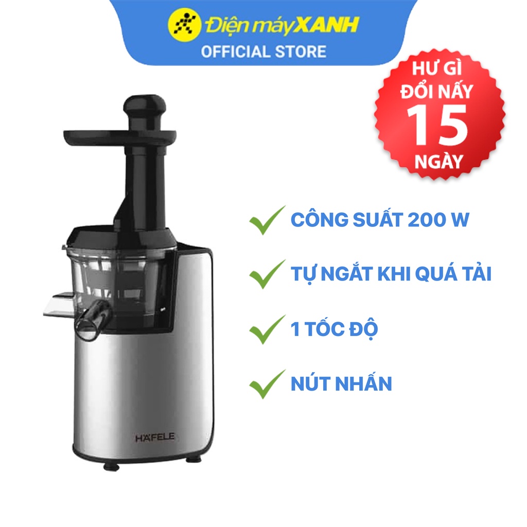 [Mã ELHA22 giảm 6% đơn 300K] Máy ép chậm Hafele GS-133 (535.43.811) 200 W - Chính hãng BH 12 tháng