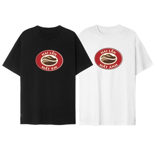 Áo Phông Chữ HAI LẦN MẤT EM ANH Áo Thun Local Brand Unisex Nam Nữ Form Rộng Tay Lỡ Cotton Vải Mát shop.lucas