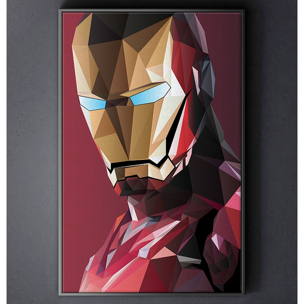 TRANH CANVAS SIÊU ANH HÙNG MARVEL treo tường in theo yêu cầu - người sắt IRON MAN 10