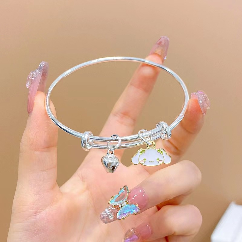 SANRIO Vòng Tay Gắn Chuông Kiểu Hoạt Hình Melody Dễ Thương Cho Học Sinh