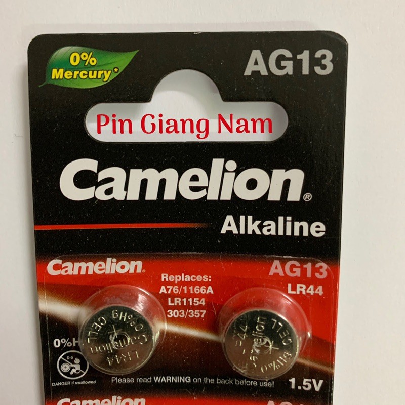 Pin AG13 LR44 LR1154 Camelion Alkaline 1.5V