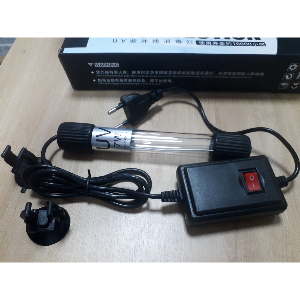 Đèn UV diệt rêu tảo, vi khuẩn gây bệnh cho cá IP67