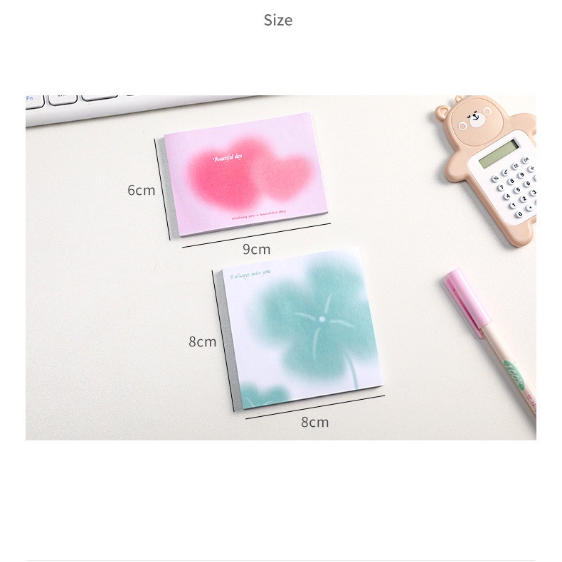 (50 Trang Mỗi Sách) Giấy Ghi Chú Màu Gradient Sáng Tạo