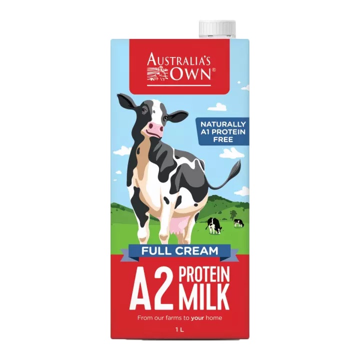 [Mã LT50 giảm 50k đơn 250k] Thùng 12 hộp sữa tươi tiệt trùng nguyên kem A2 Australia's OWN 1L (Date tháng 9.2022)