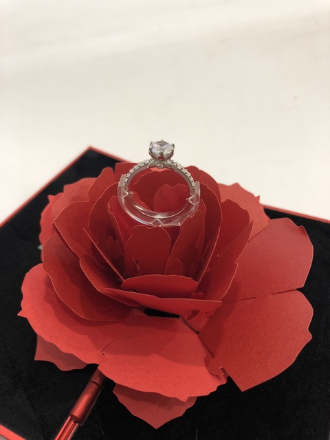 Nhẫn nữ bạc Ý Silver ổ đá cao hình vương miện-MTJ