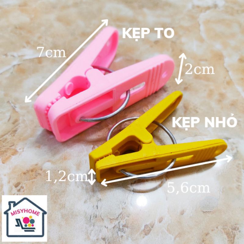 20 kẹp quần áo nhựa cặp khăn tất găng tay khẩu trang chăn màn ga trải giường đồ áo lót nhỏ tranh ảnh Misyhome