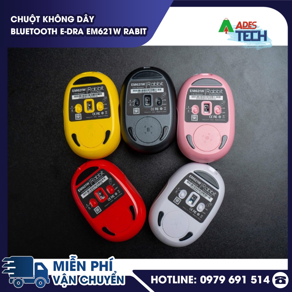 Chuột Không Dây Bluetooth EDRA EM621W Rabit  - BH Chính Hãng 24 Tháng
