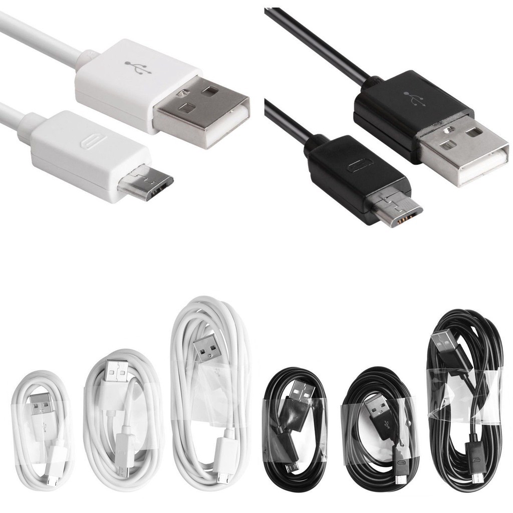 Cáp sạc kích thước 1m / 2m / 3m thiết kế cổng Micro USB cho điện thoại Android | BigBuy360 - bigbuy360.vn