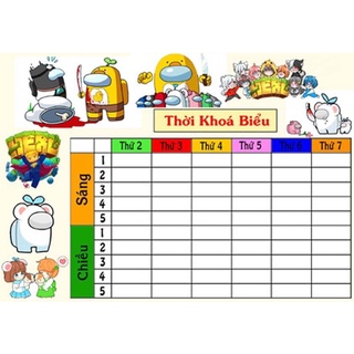 Thời khoá biểu hero team 2 tấm