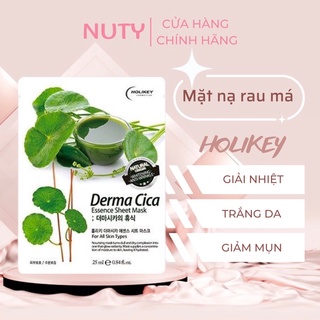 Mặt nạ rau má -holikey derma cica essence sheet mask 25ml - 3w025