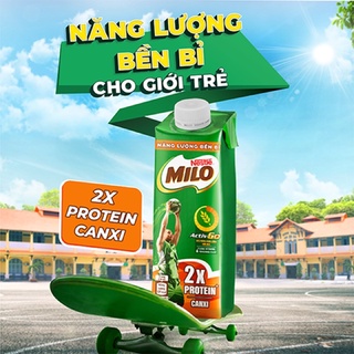 [Hộp lẻ] Sữa lúa mạch Milo nắp vặn hộp 210ml