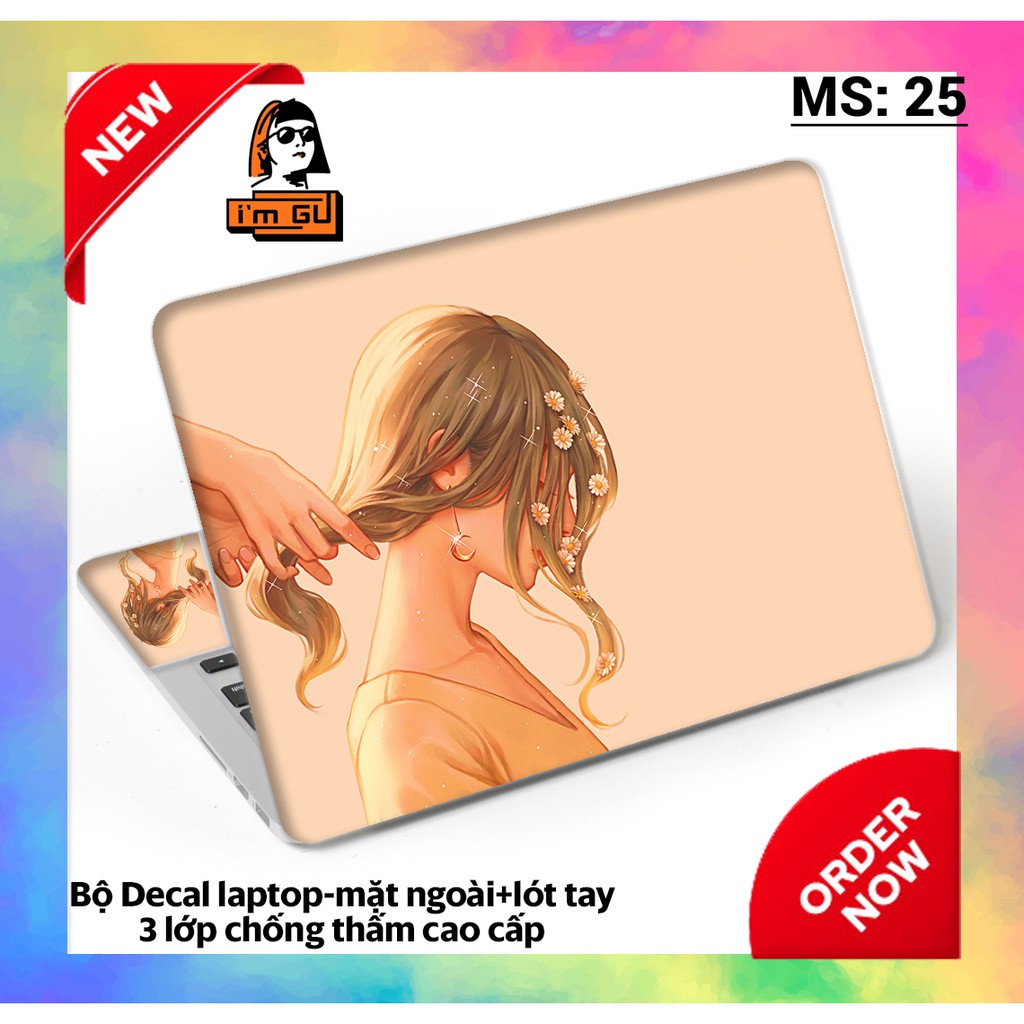 BỘ DECAL DÁN LAPTOP Decal cao cấp 3 lớp chống thấm TẤT CẢ CÁC DÒNG MÁY MACBOOK/ACER/HP/DELL | BigBuy360 - bigbuy360.vn