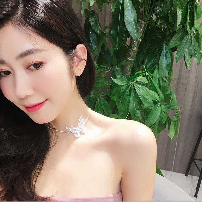 Vòng cổ choker hồ điệp cao cấp