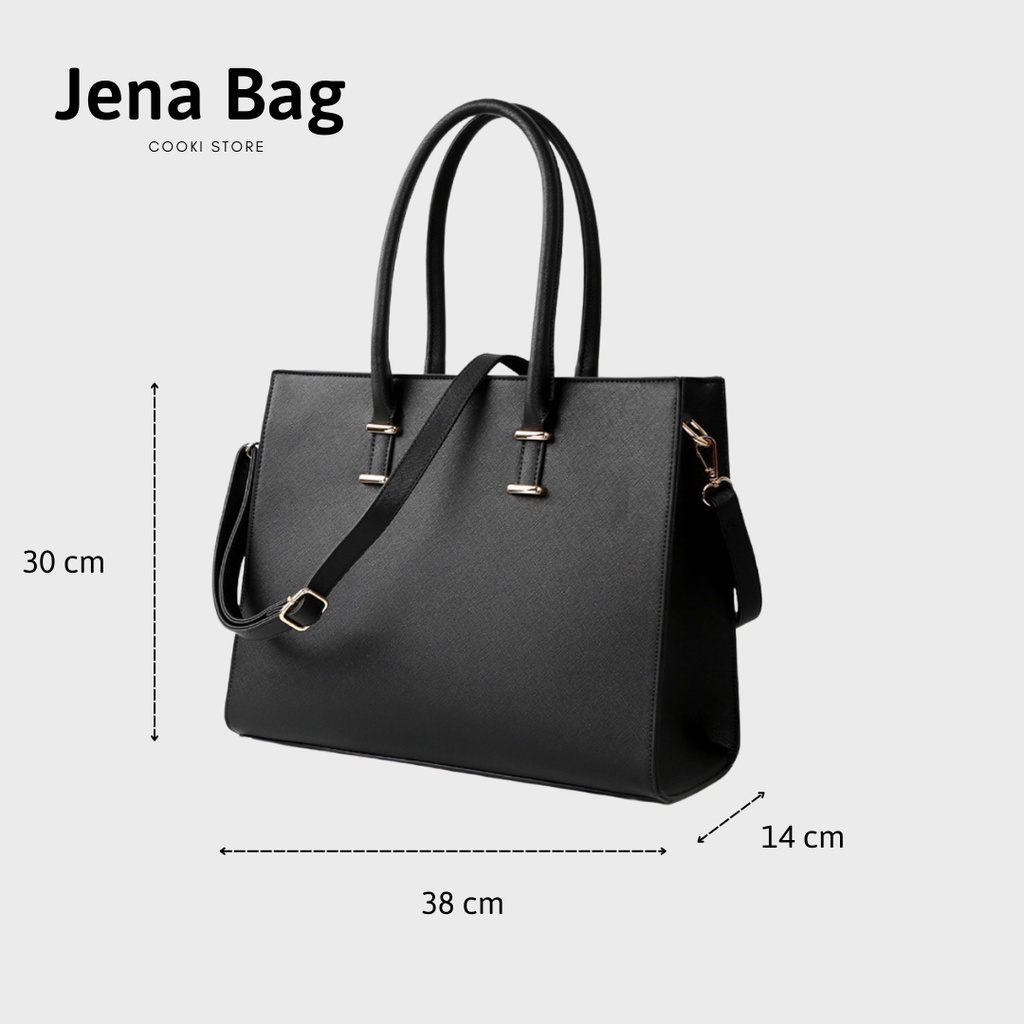 Túi Xách Công Sở Nữ Jena Bag Cooki Store Đựng vừa A4, Laptop Thời trang, Dùng đi học, đi làm, đi chơi