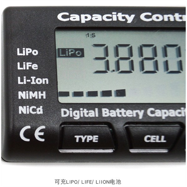 Máy Kiểm Tra Dung Lượng Pin Có Màn Hình Lcd Cho Lipo Life Li-Ion Nimh Nicd