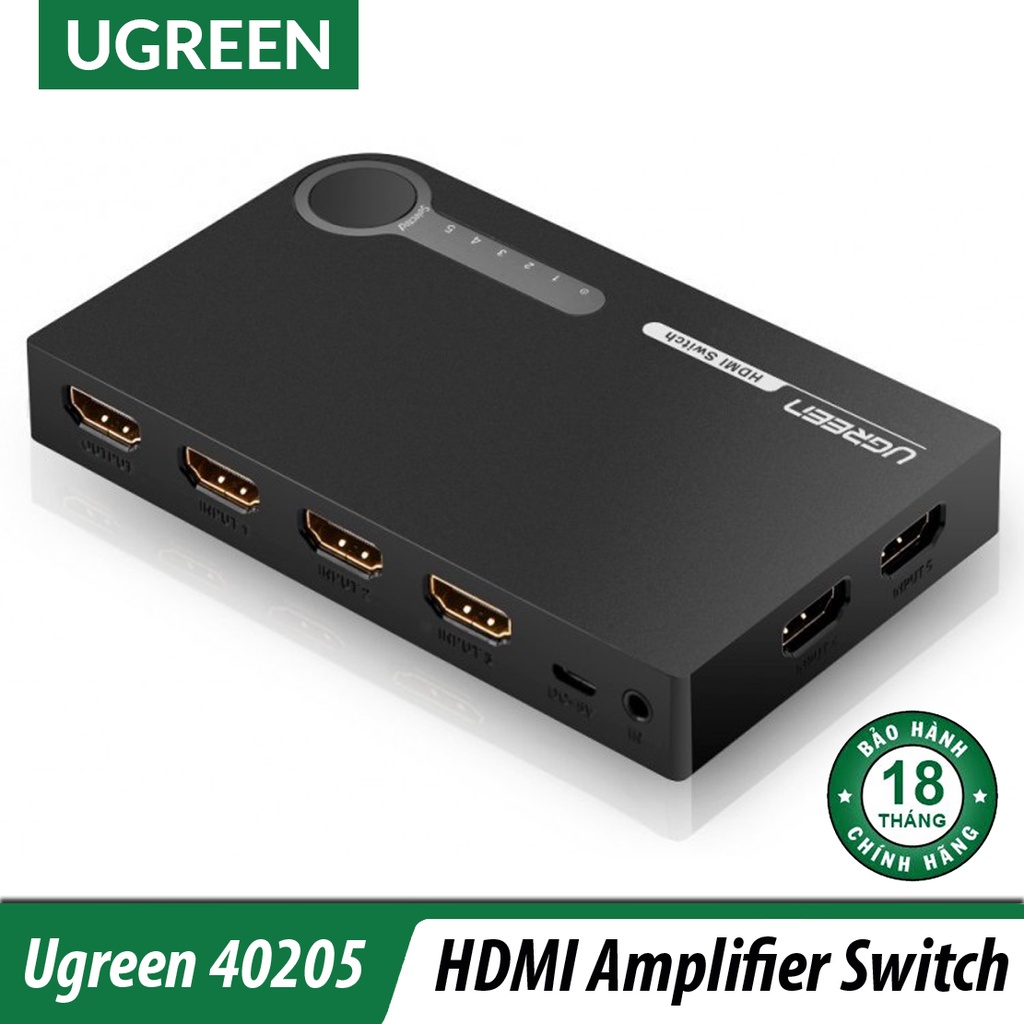 Bộ Gộp Cổng HDMI 5 in 1 Cao Cấp Chất Lượng | UGREEN 40205 Chính Hãng