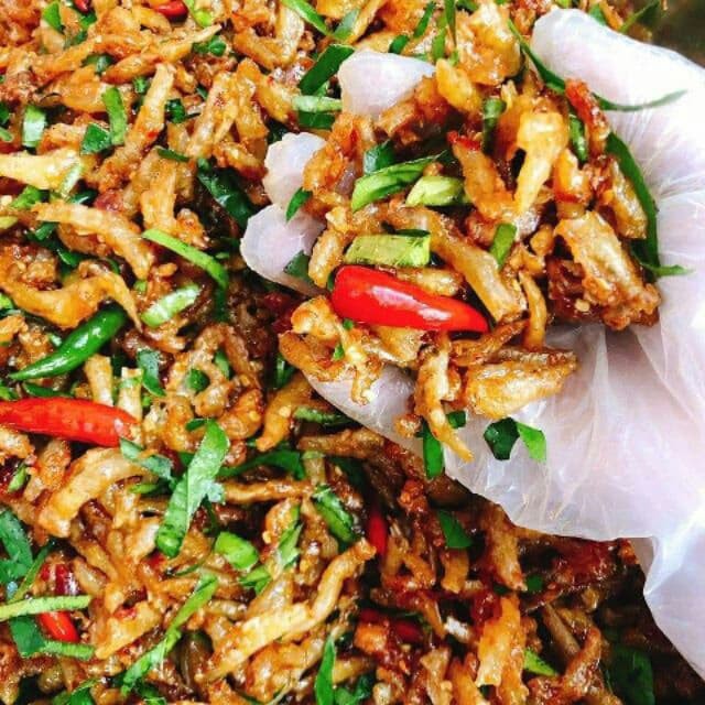 Cá Cơm Sấy Lắc Lá Chanh Siêu ngon