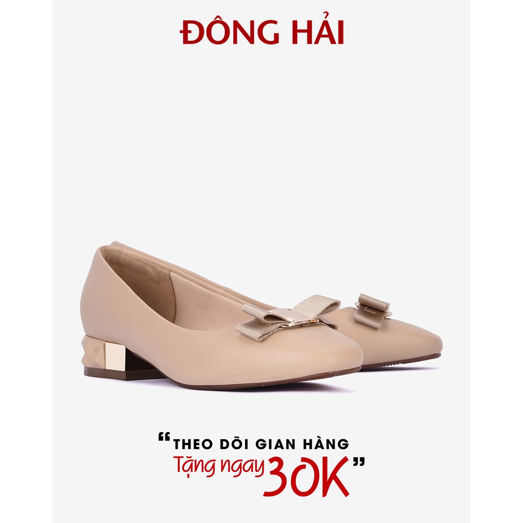 "TẶNG NGAY 30K khi theo dõi gian hàng "Giày búp bê nữ Đông Hải gót cao 3cm - G81D6