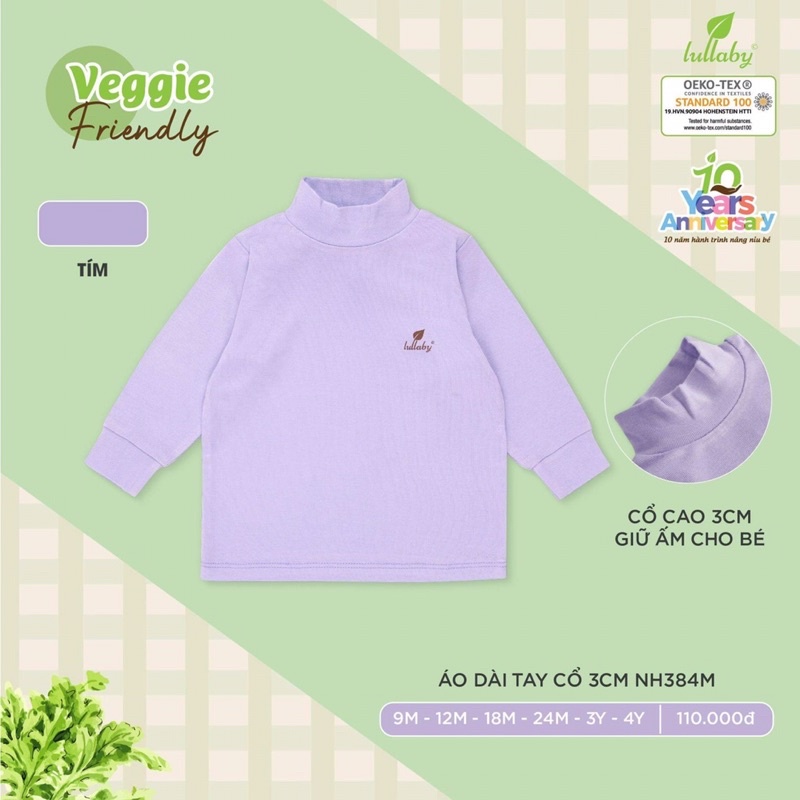 Áo dài tay cổ 3 cm Lullaby