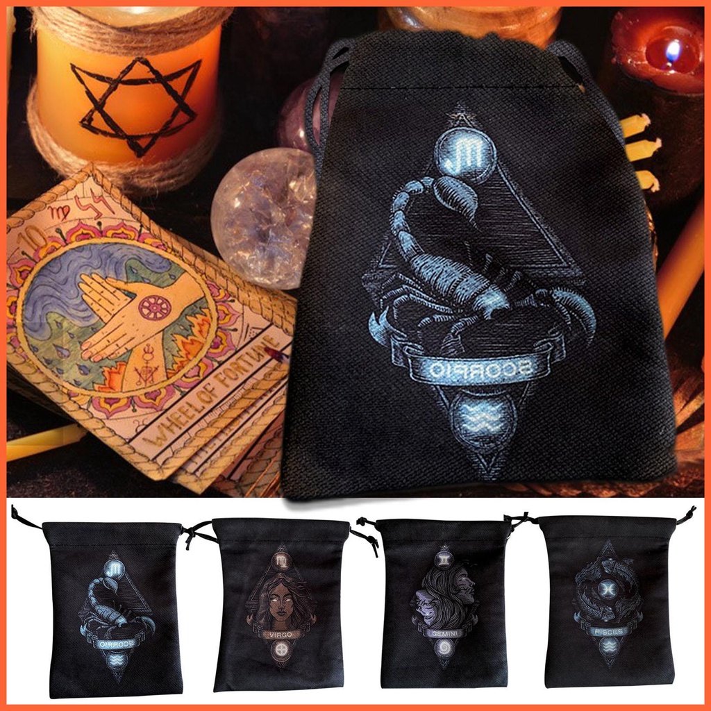 Túi Dây Rút Đựng Bài Tarot 5.12 'x 7.09' 'Bằng Vải Nhung Cỡ Nhỏ Tiện Dụng