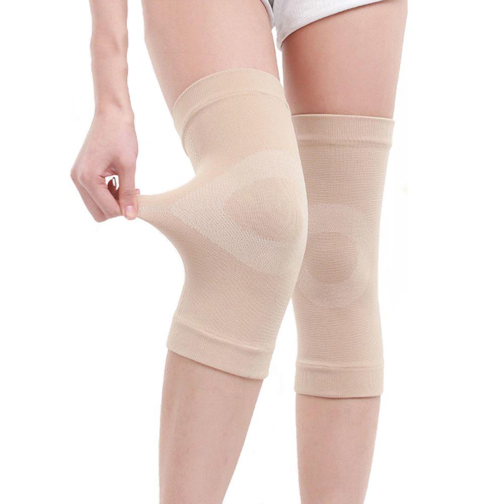 1 Cặp Đệm Bảo Vệ Đầu Gối Co Giãn Tốt Hỗ Trợ Giảm Áp Lực Khi Đạp Xe / Bóng Chuyền