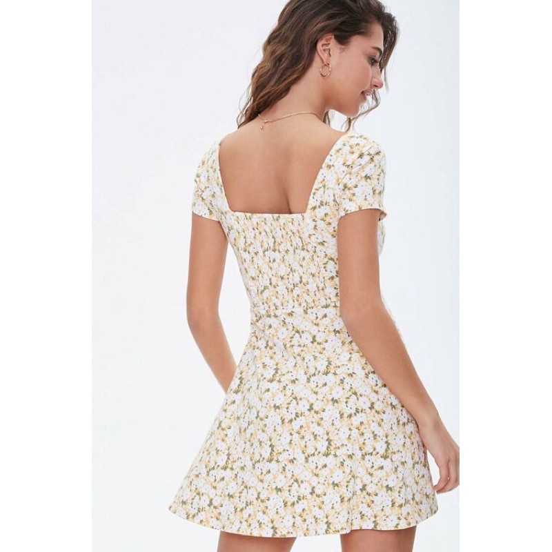 Váy đầm thun Smocked Back Skater Dress F21 VNXK