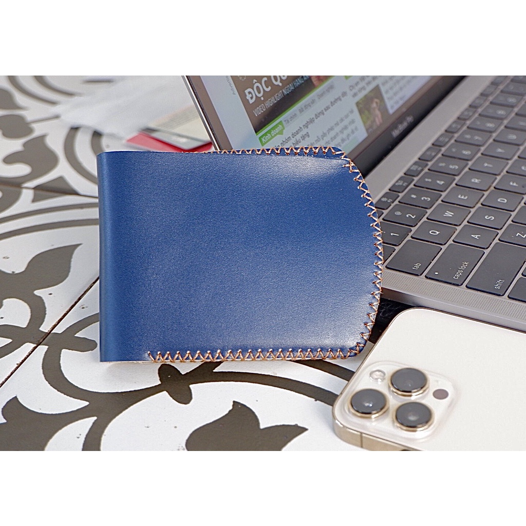 Ví Nam Mini Kiểu Ngang Thời Trang Da Bò 4K Đựng Tiền Và Đựng Thẻ Tiện Lợi 4K21
