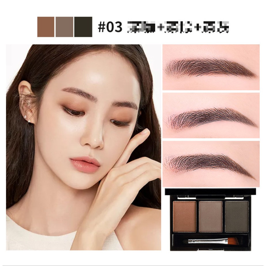 Bột Mày 3 ô LAMEILA 3605 lâu trôi nội địa sỉ tốt - NGỰA BEAUTY