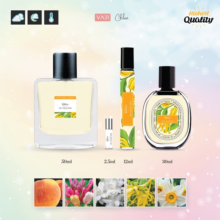 Tinh dầu nước hoa Pháp Chloe by Chloe 12ml. chai dạng lăn/xịt
