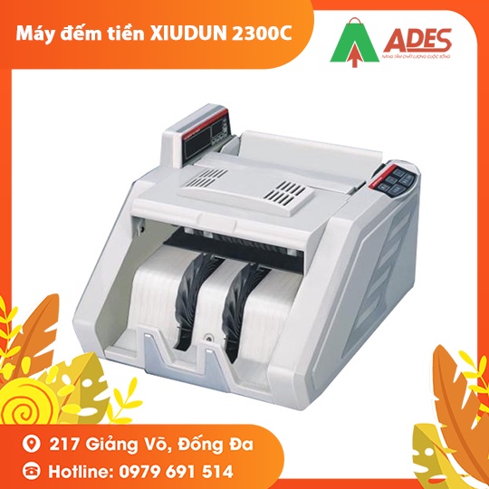 Máy đếm tiền XIUDUN 2300C 2 mặt số đếm1000 tờ /phút - cực nhanh cực chính xác