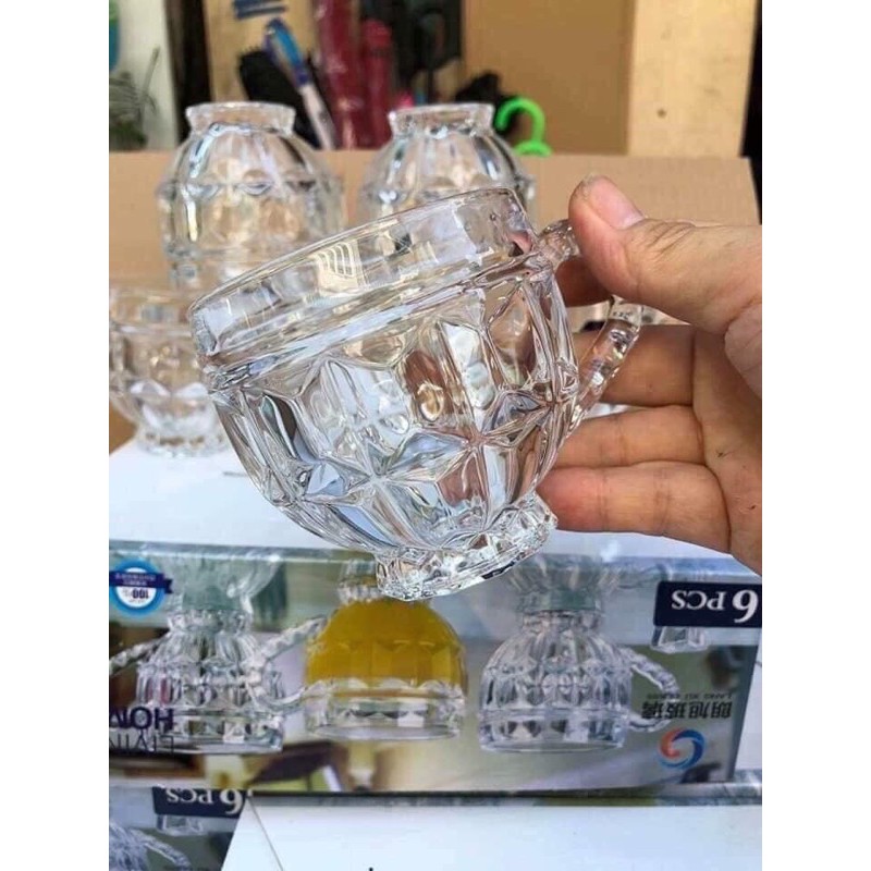Bộ 6 cốc thuỷ tinh cao cấp