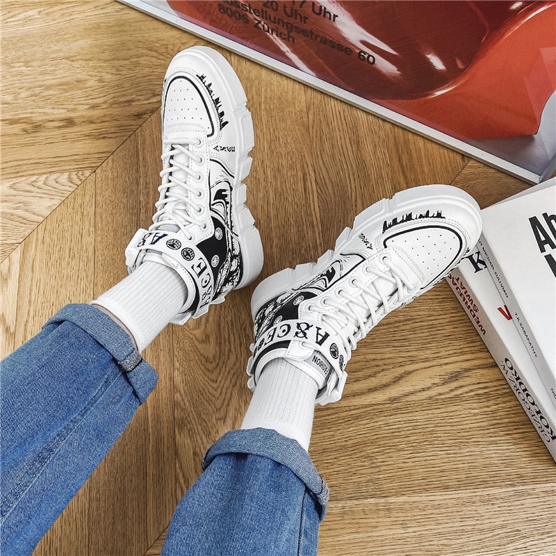 Giày sneaker in họa tiết anime One Piece kiểu dáng thời trang cho nam