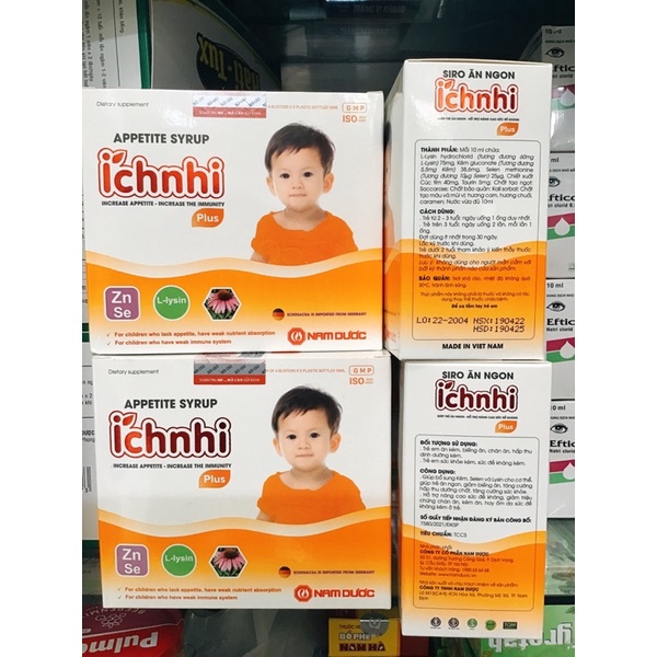 Siro Ăn ngon Ích Nhi plus , hộp 20 ống