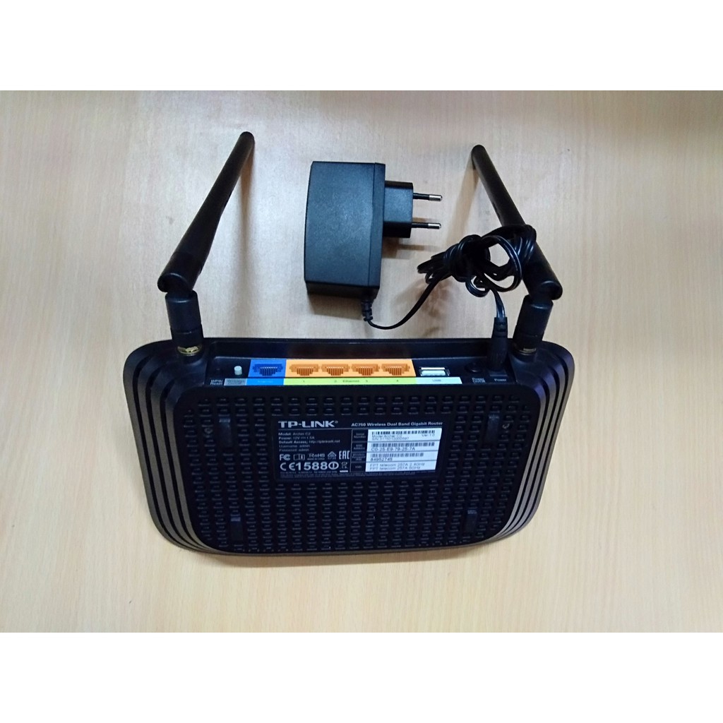 Bộ phát wifi TPLINK Archer C2 chuẩn AC750 Dualband Gigabit, Hàng Chính Hãng.