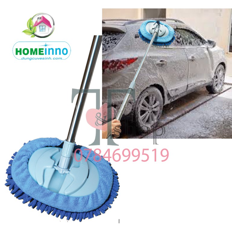 Cây Lau Xe Hơi, Ô tô, Vách Tường Homeinno Cán Dài 1m5/2m/3m