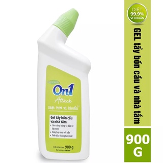 Gel Tẩy Bồn Cầu Và Nhà Tắm On1 Attack tinh dầu thông thanh mát 900g