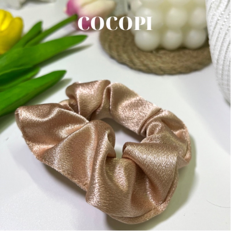 Dây cột tóc vải scrunchies đủ màu sắc Cocopi.accessories